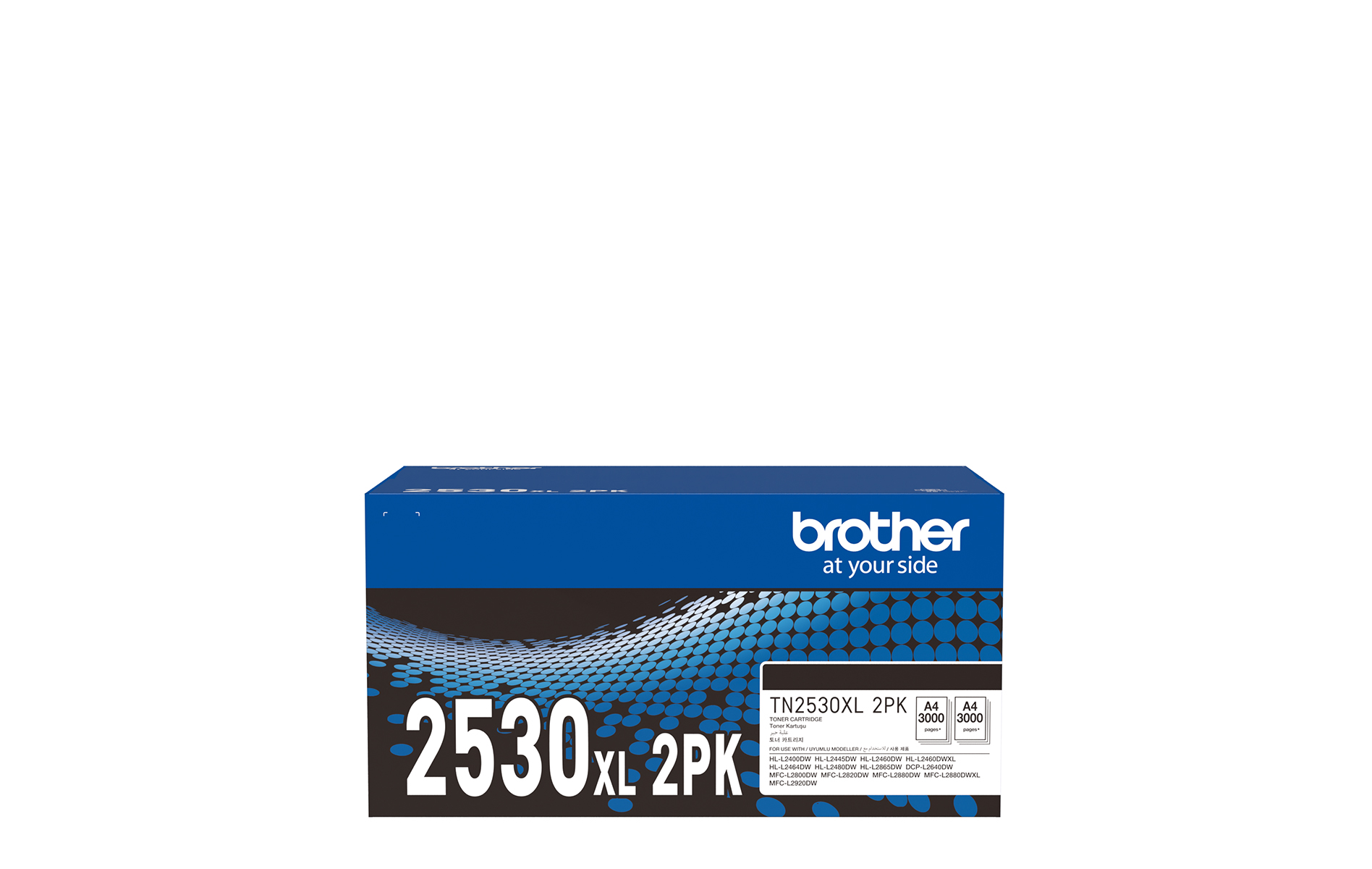 TN2530XL-2PK Brother Genuine Black Toner Cartridge 2-Pack